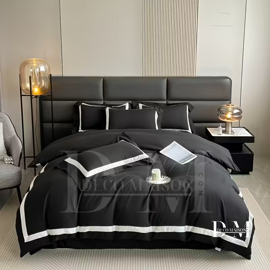 Ensemble de literie Housse couette 6 piéces en 100% Coton