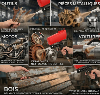 pistolet de sablage haute precision pour metal