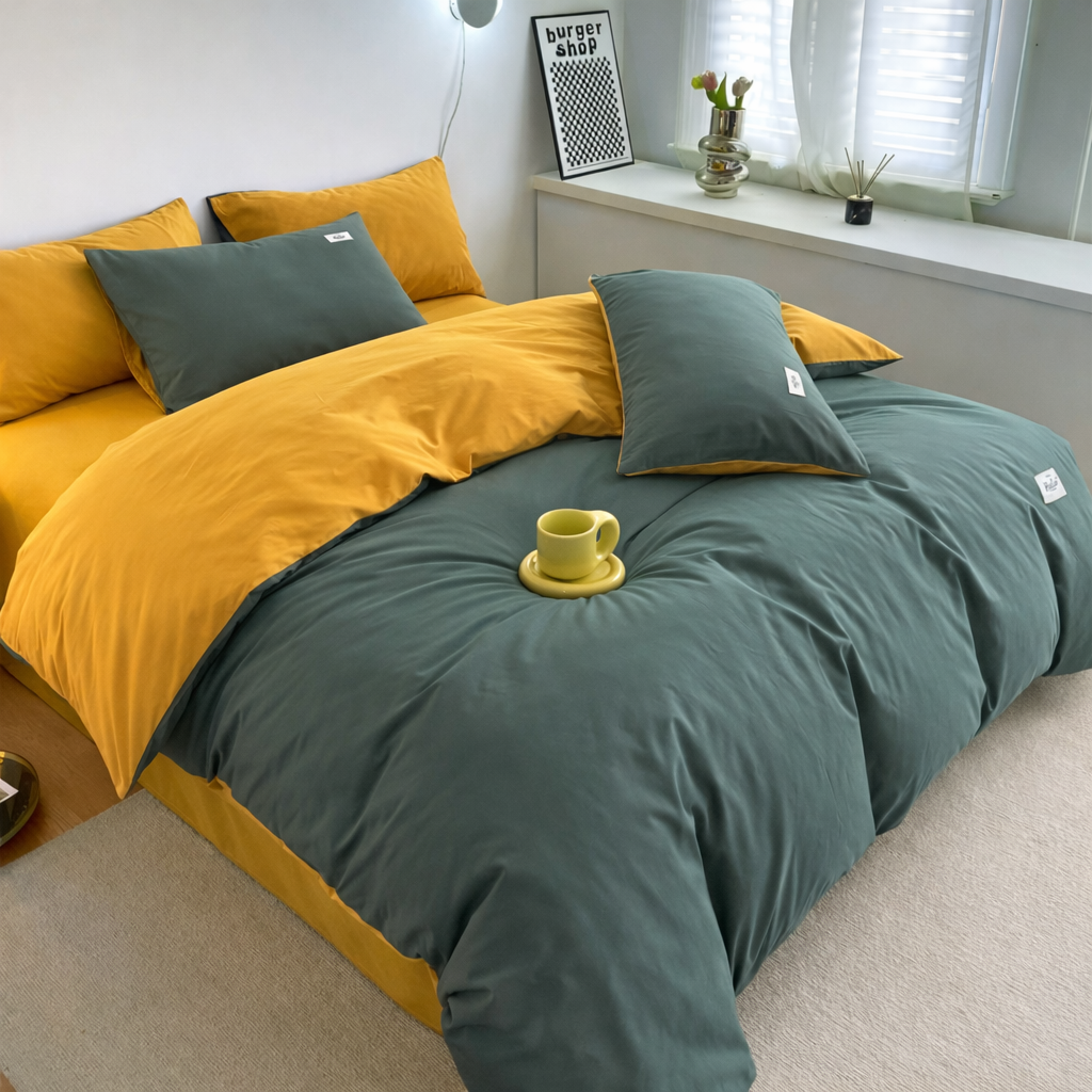 Ensemble de housse de couette 6 pièces double faces