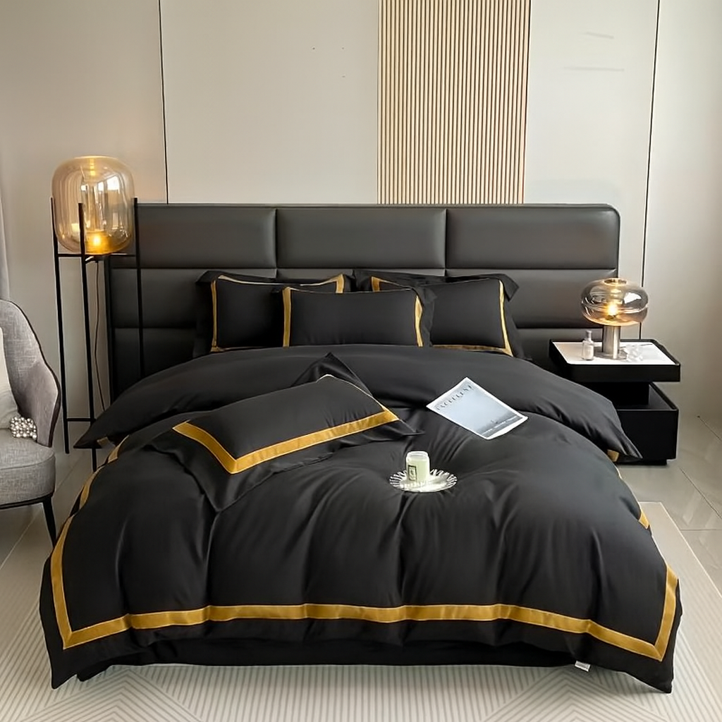 Ensemble de literie Housse couette 6 piéces en 100% Coton