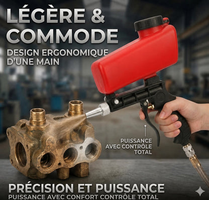pistolet de sablage haute precision pour metal